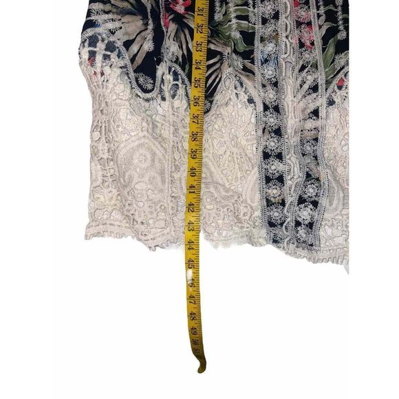 Boho Floral Cardigan with Lace Accents size XL - Picture 3 of 8